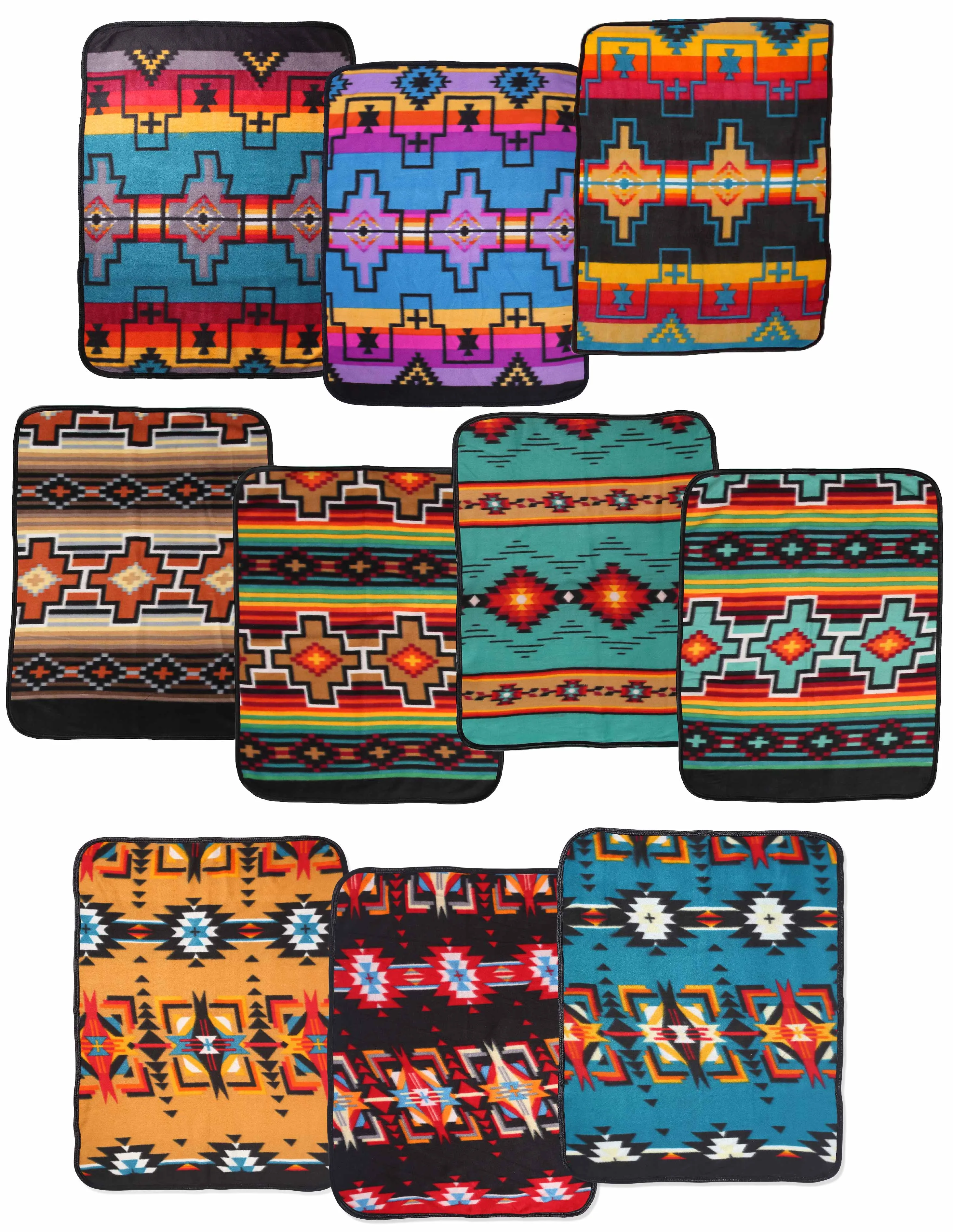 12 Pack Southwest Fleece Pet/Baby Blankets! ONLY $4.50 each!