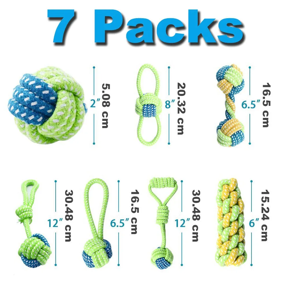 12  pieces Large Dog Toy Sets Chew Rope