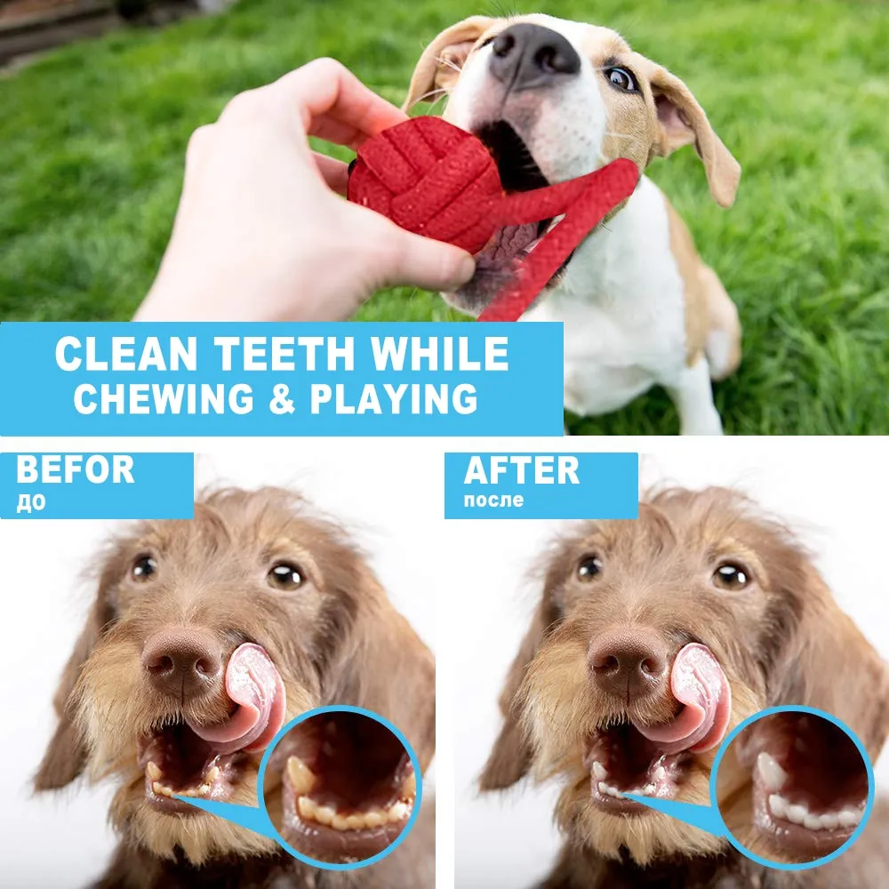 12  pieces Large Dog Toy Sets Chew Rope