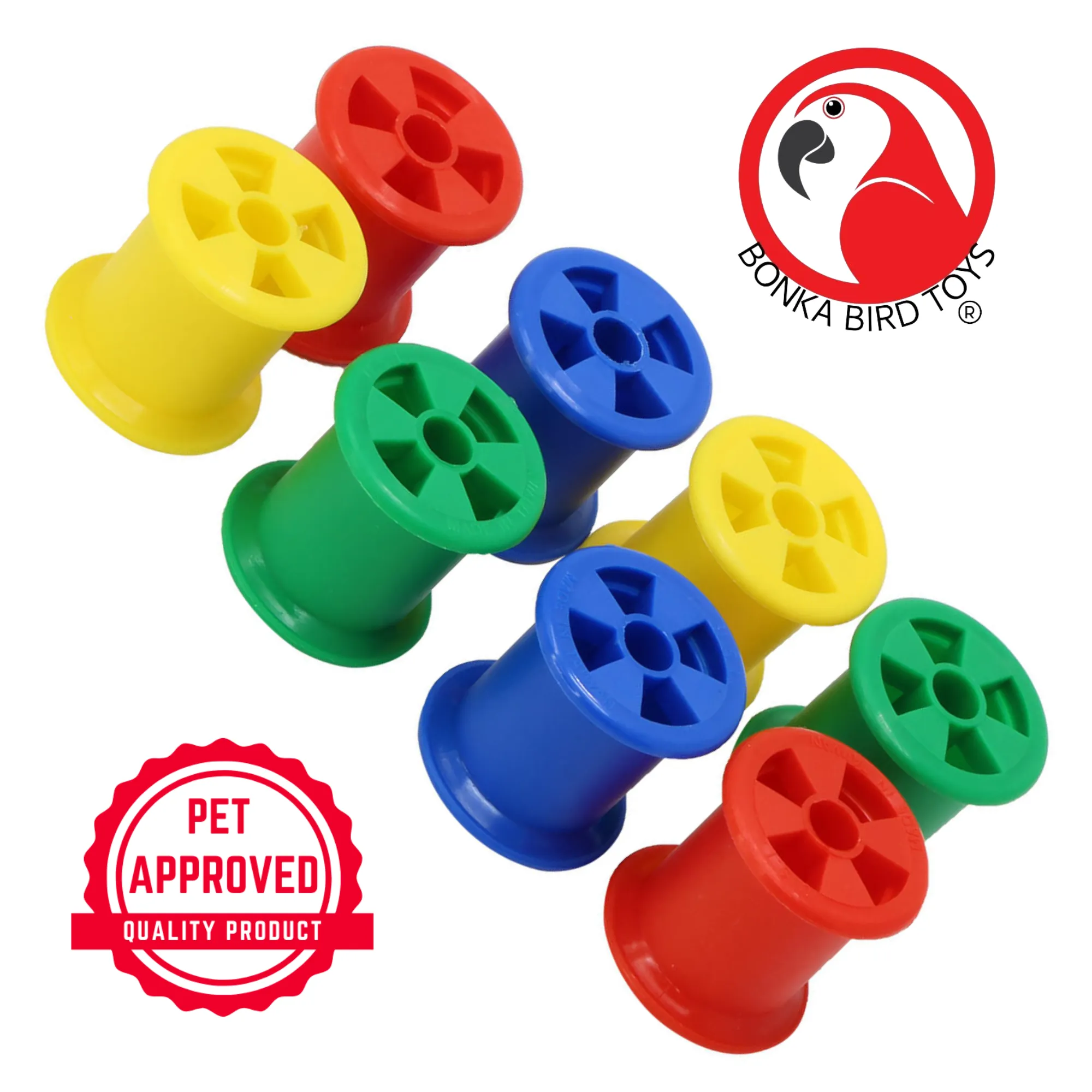 1490 Colored Plastic Bobbin Spools