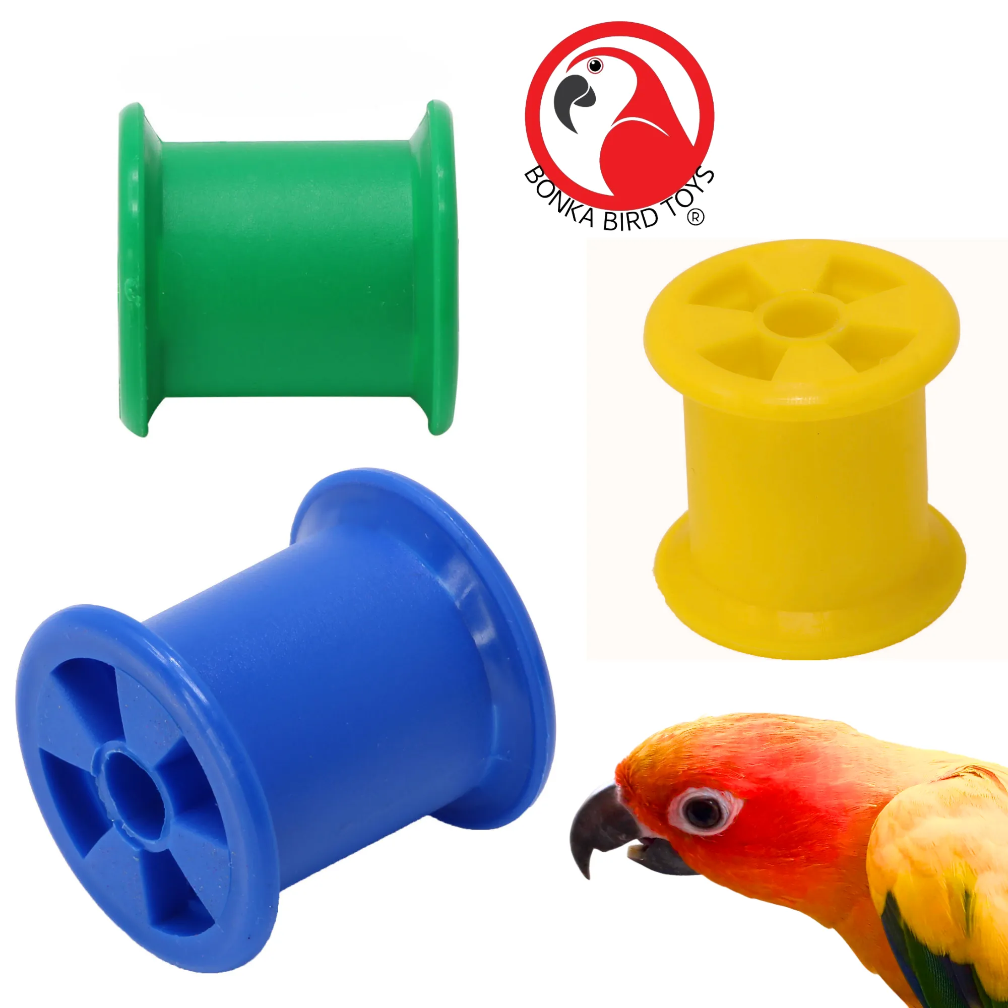1490 Colored Plastic Bobbin Spools