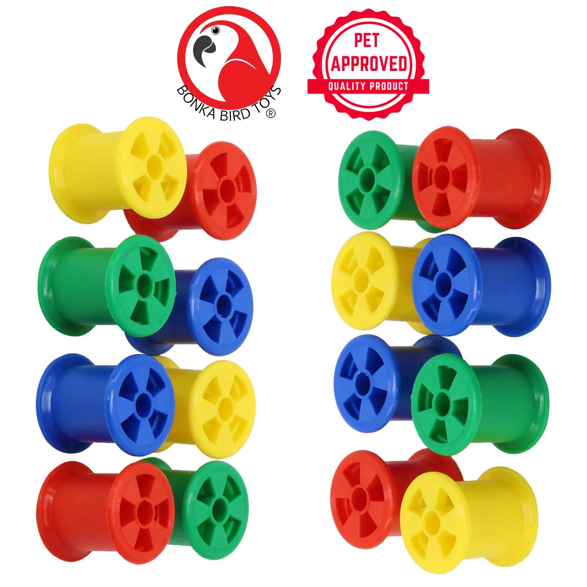 1490 Colored Plastic Bobbin Spools
