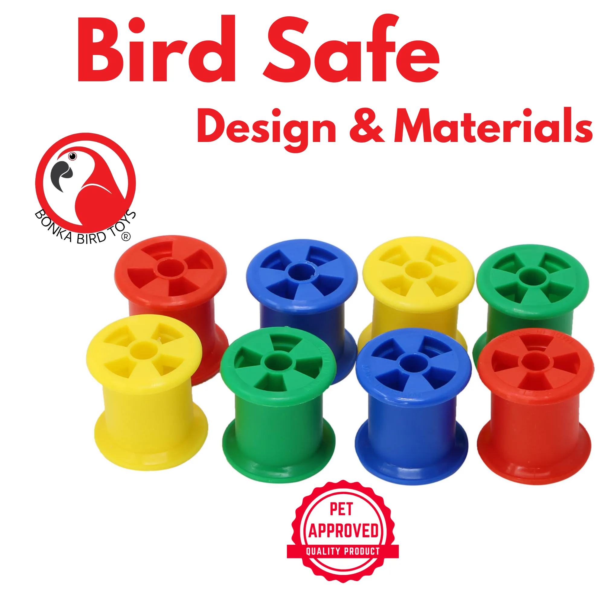 1490 Colored Plastic Bobbin Spools