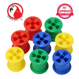 1490 Colored Plastic Bobbin Spools