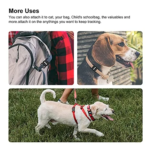 Airtag Dog Collar Holder, Air Tag Protective Cat & Dog Collar, Silicone