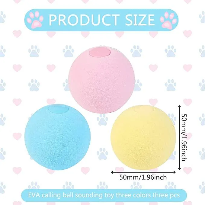 Animal Sound Cat Balls 3pks