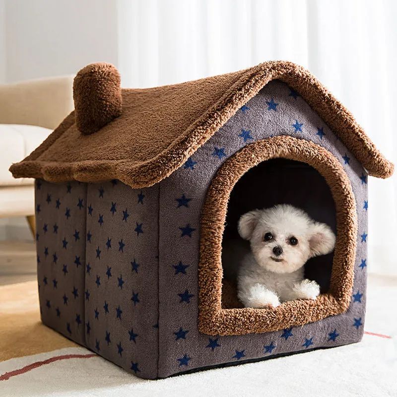 Bed Sleep House Warm Cave Dog Kennel