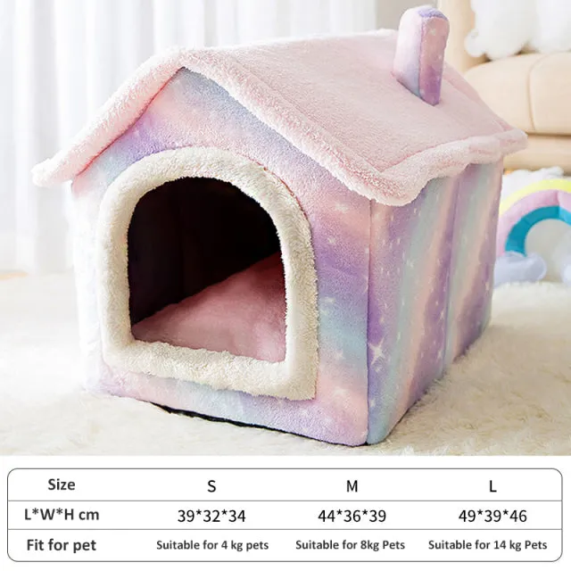Bed Sleep House Warm Cave Dog Kennel