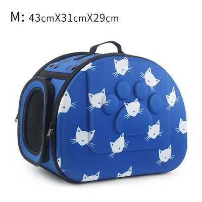 Cat Pattern Dog Carrier Bag Portable