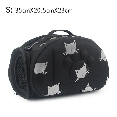 Cat Pattern Dog Carrier Bag Portable