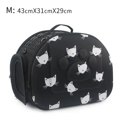 Cat Pattern Dog Carrier Bag Portable