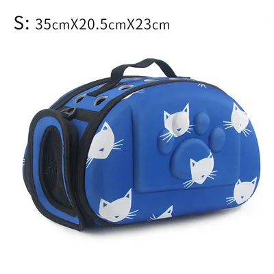 Cat Pattern Dog Carrier Bag Portable