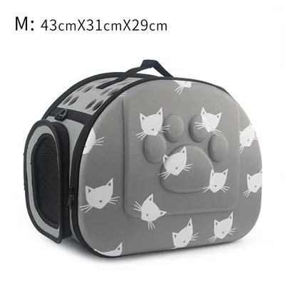 Cat Pattern Dog Carrier Bag Portable