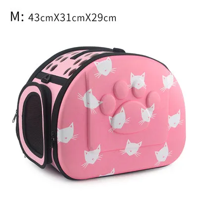 Cat Pattern Dog Carrier Bag Portable