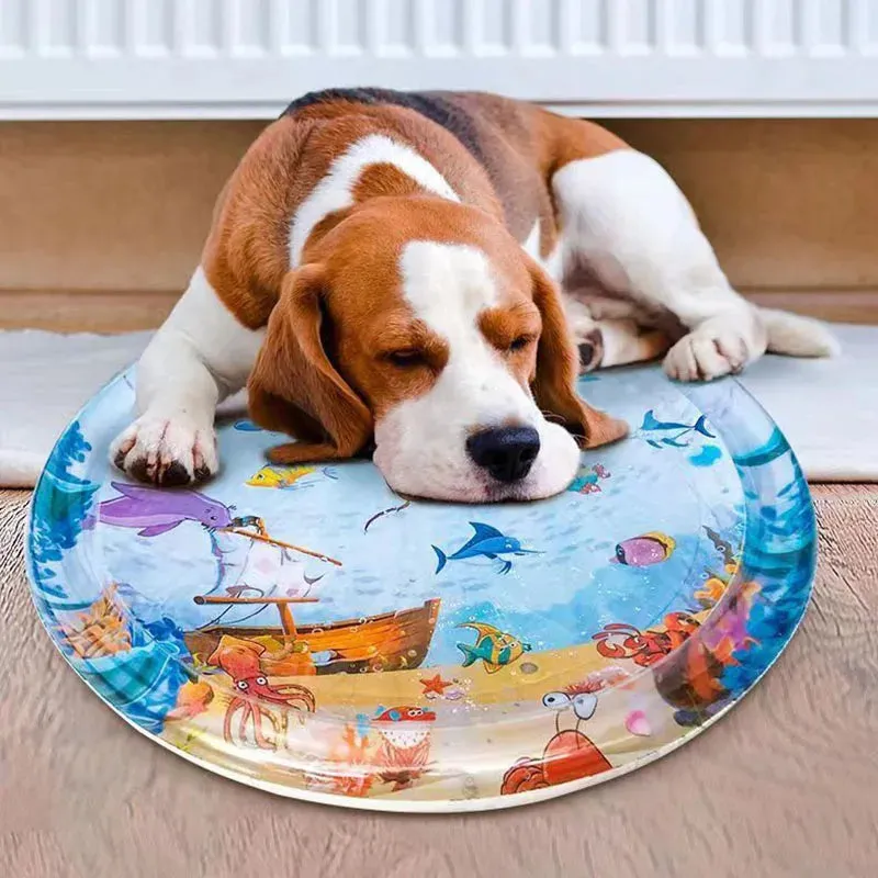 Cooling Pet Water Mat - Inflatable and Durable Bed Cushion for Cats and Dogs