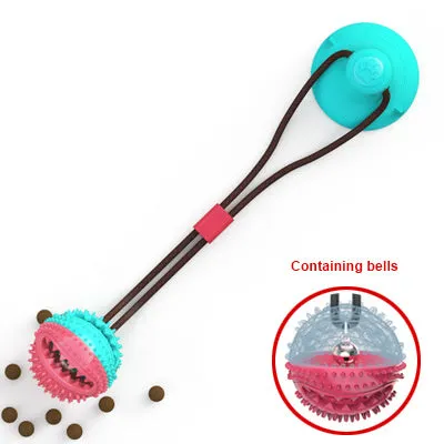 Dog Toys Silicon Suction Cup Tug Interactive Dog Ball