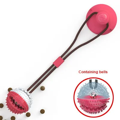 Dog Toys Silicon Suction Cup Tug Interactive Dog Ball