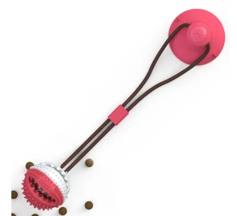 Dog Toys Silicon Suction Cup Tug Interactive Dog Ball