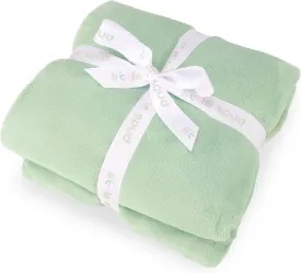 Fleece Baby Blankets Neutral for Boys and Girls, Ultra Soft Cozy 40 * 40 inchs Square Bed Blanket, Lightweight Toddler Newborn Receiving Blankets for Crib Stroller, Soft Green