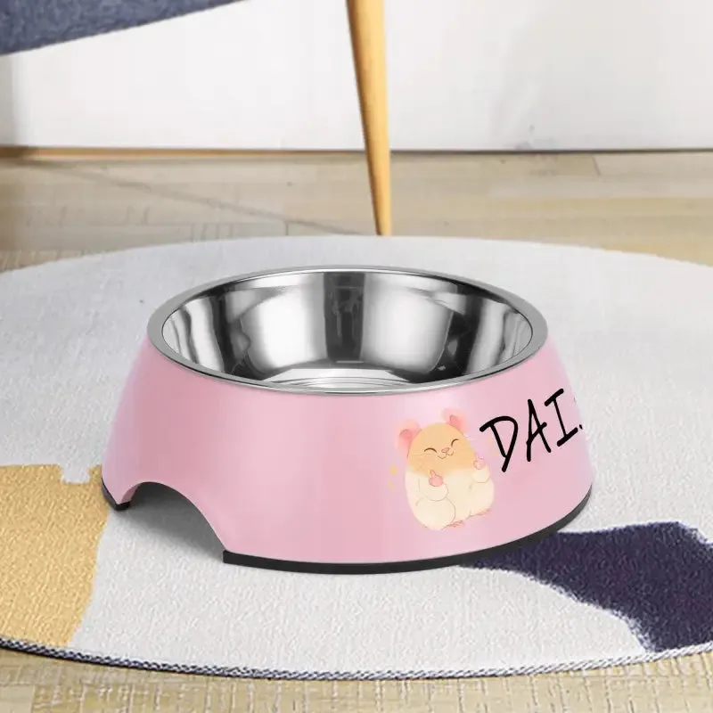 Funny Personalized Pet Stainless Steel Bowl for Mealtime Fun