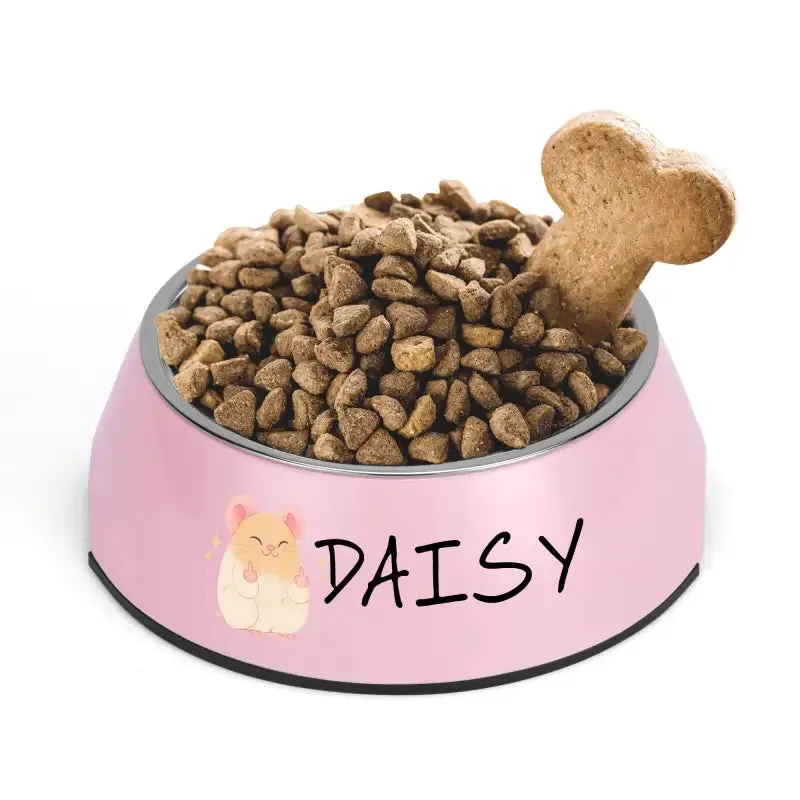 Funny Personalized Pet Stainless Steel Bowl for Mealtime Fun