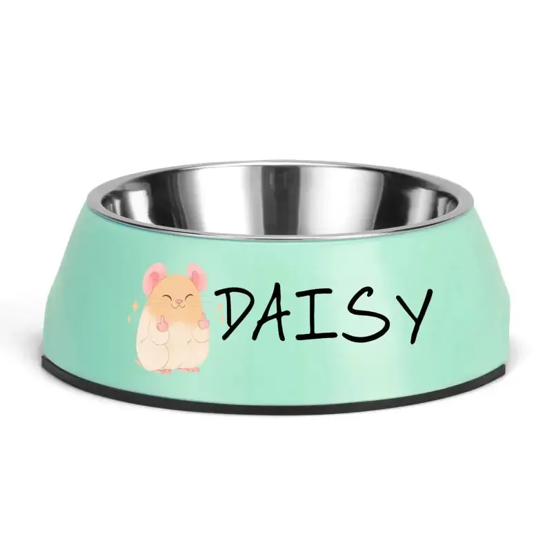 Funny Personalized Pet Stainless Steel Bowl for Mealtime Fun