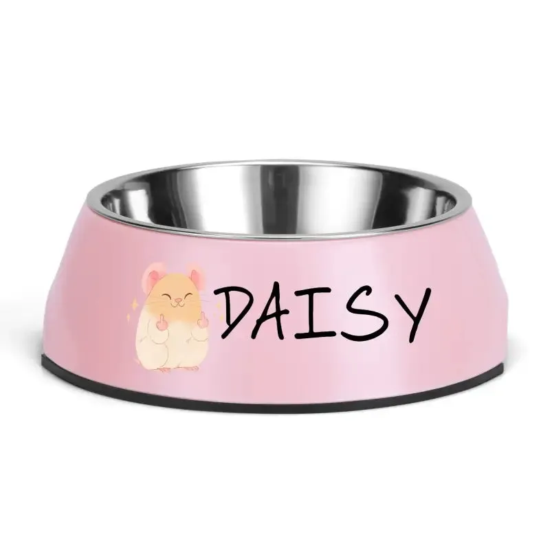 Funny Personalized Pet Stainless Steel Bowl for Mealtime Fun