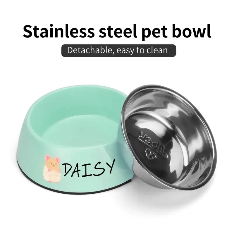 Funny Personalized Pet Stainless Steel Bowl for Mealtime Fun