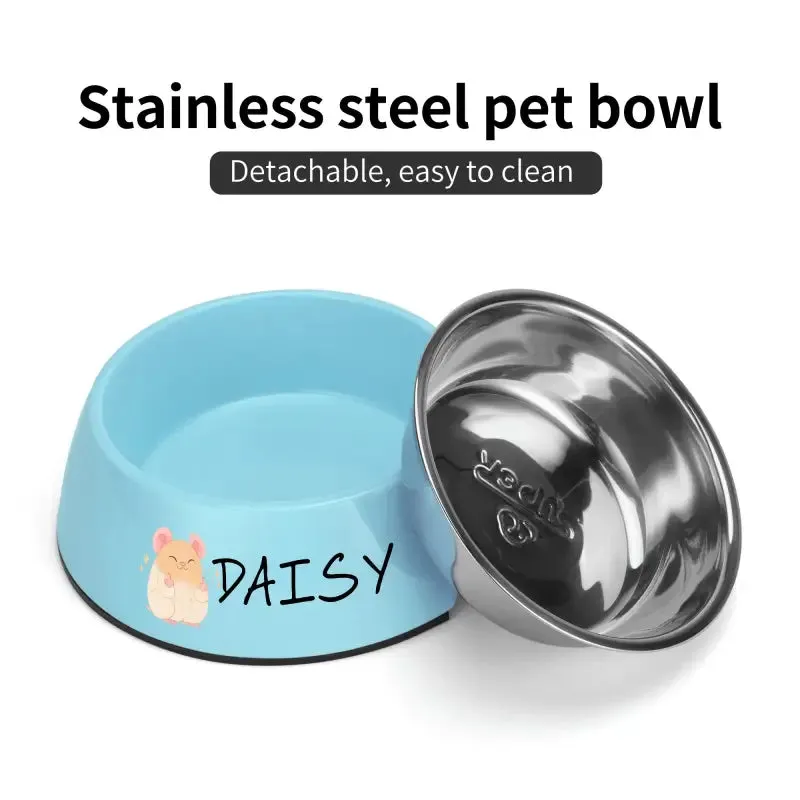 Funny Personalized Pet Stainless Steel Bowl for Mealtime Fun