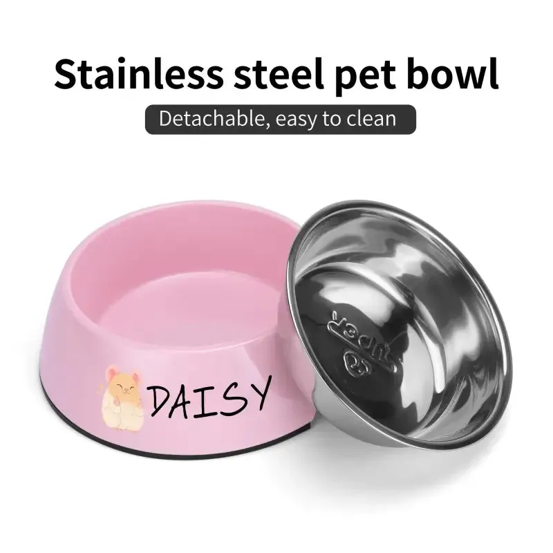 Funny Personalized Pet Stainless Steel Bowl for Mealtime Fun