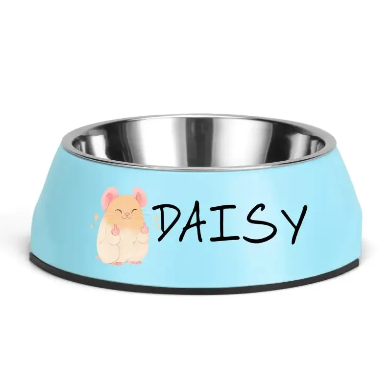 Funny Personalized Pet Stainless Steel Bowl for Mealtime Fun