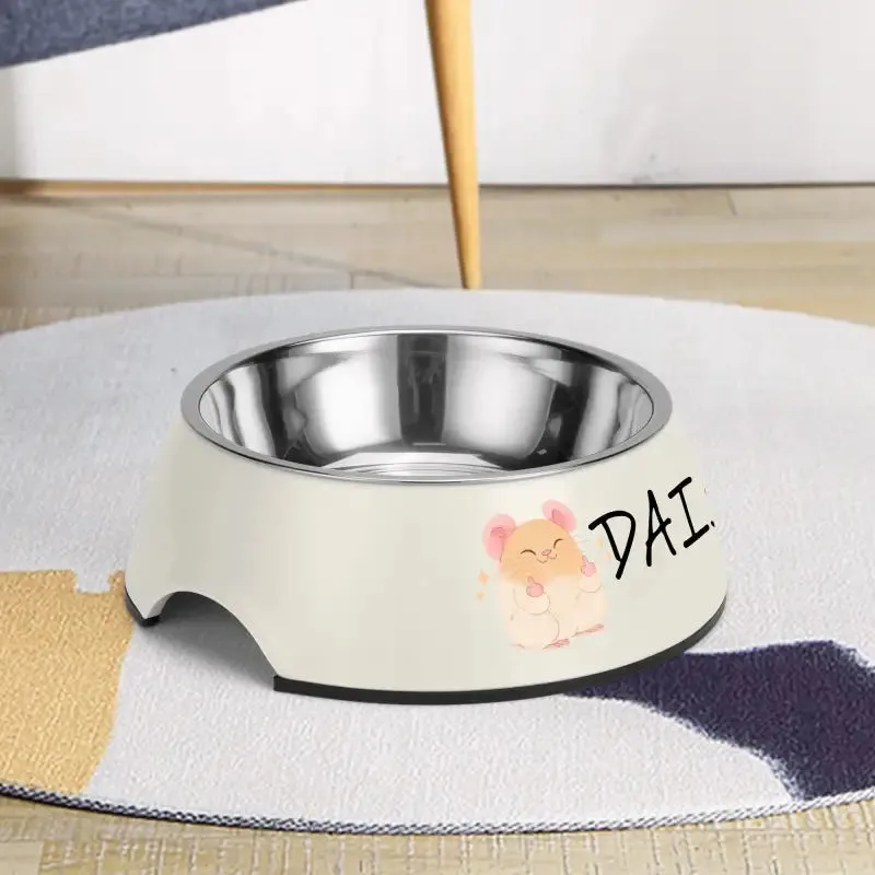 Funny Personalized Pet Stainless Steel Bowl for Mealtime Fun