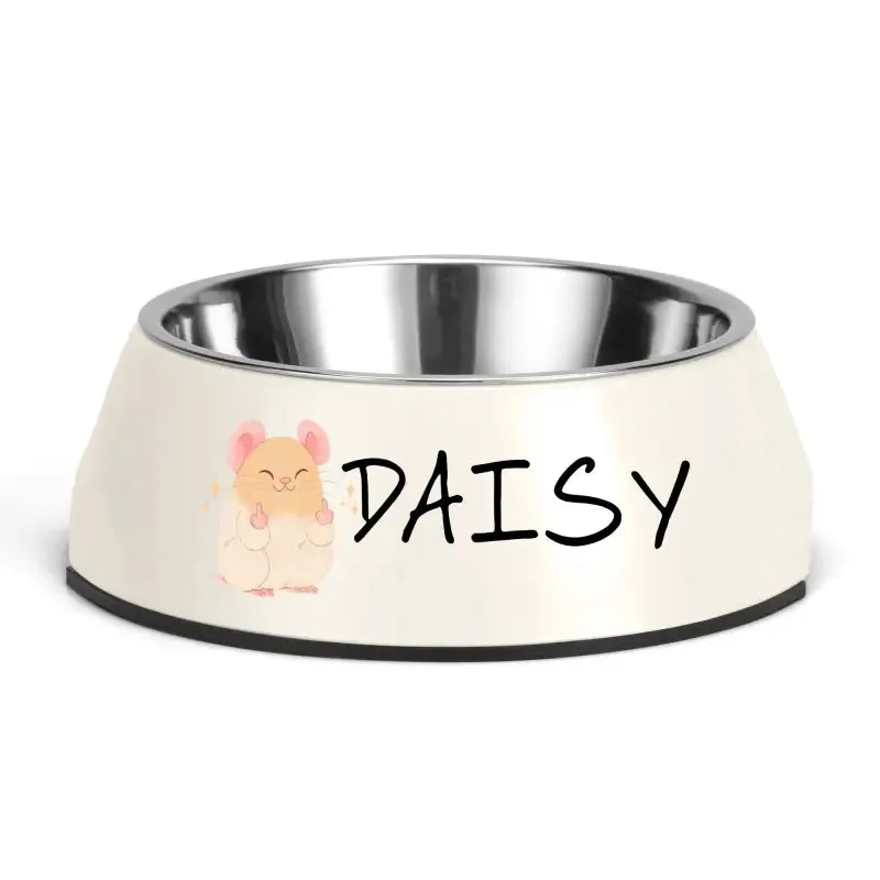 Funny Personalized Pet Stainless Steel Bowl for Mealtime Fun