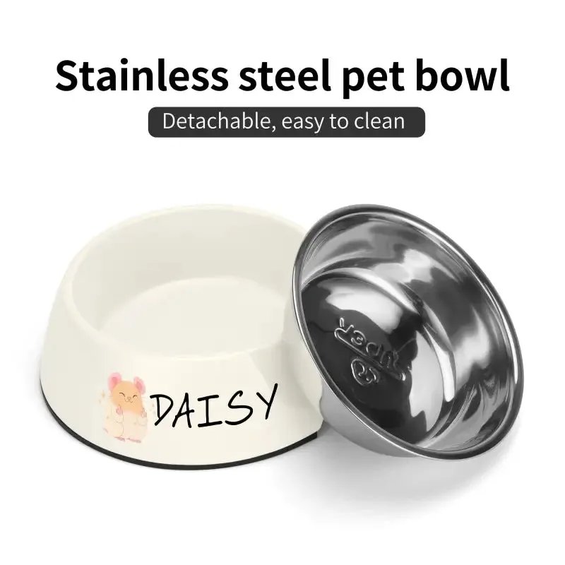 Funny Personalized Pet Stainless Steel Bowl for Mealtime Fun
