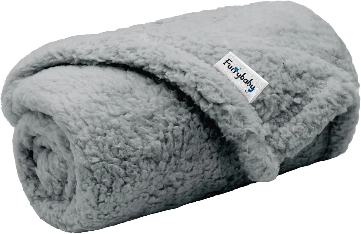 furrybaby Dog Blanket Soft Dog Blankets for Small Dogs Puppy Essentials Washable Sherpa Fleece Cat Blanket 24x32 Inches for Bed Furniture Couch Sofa (Small, Grey)