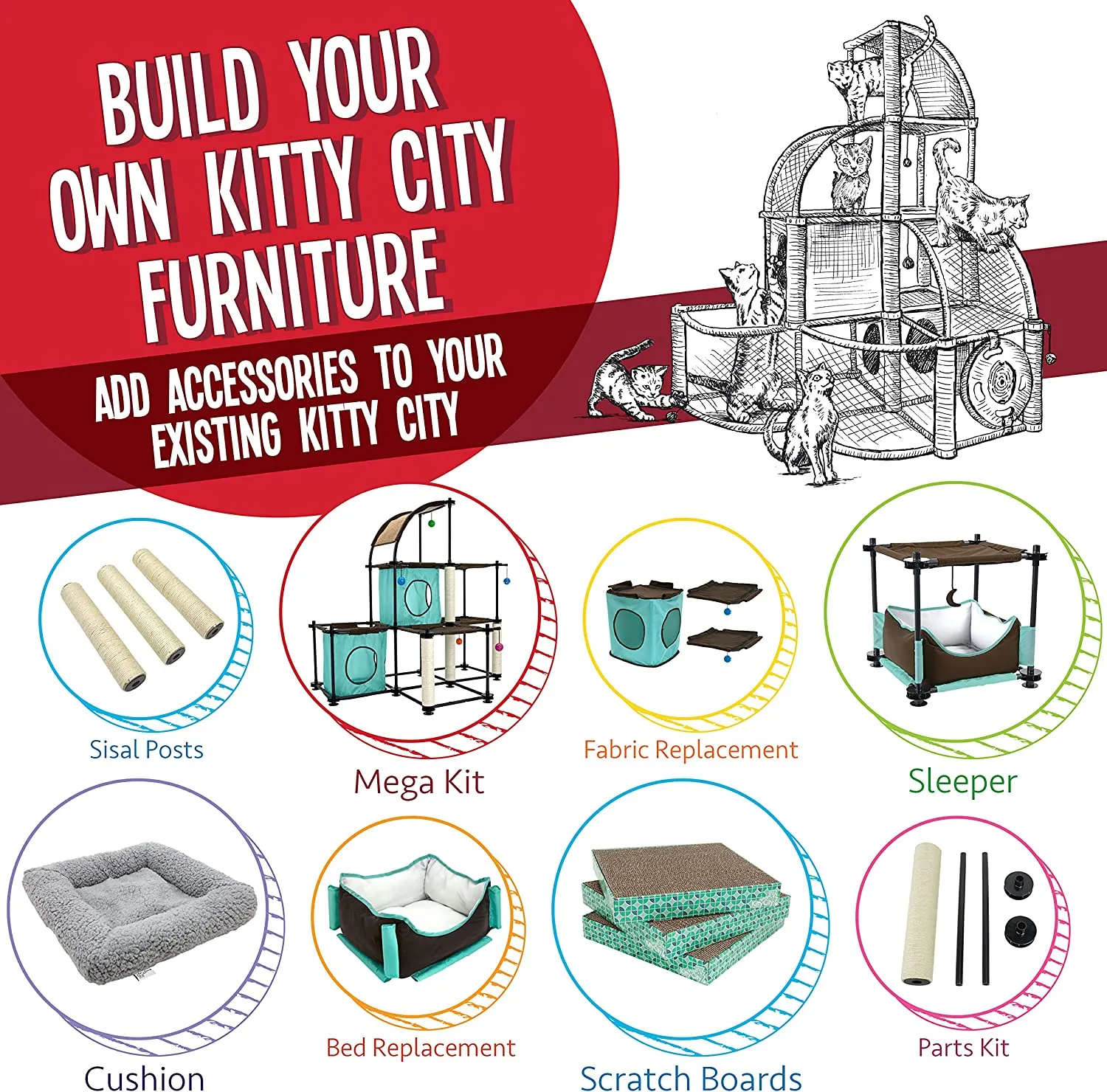 Indoor and Outdoor Mega Kit Cat Furniture
