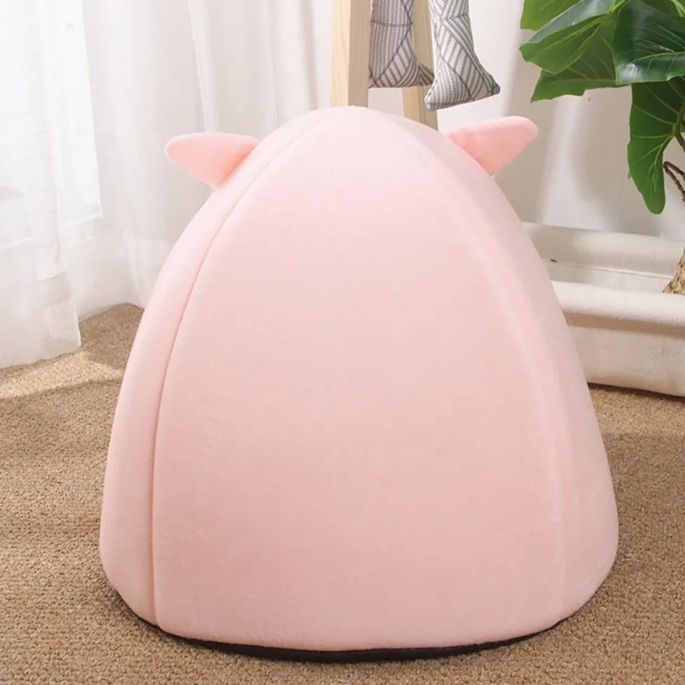 Kawaii Cat Dog Pet Bed Cave Hideout