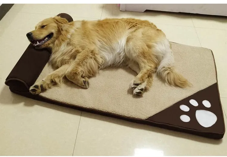 Large Dog Bed Winter Warm Kennel House Pillow Bed Removable Pet Nest