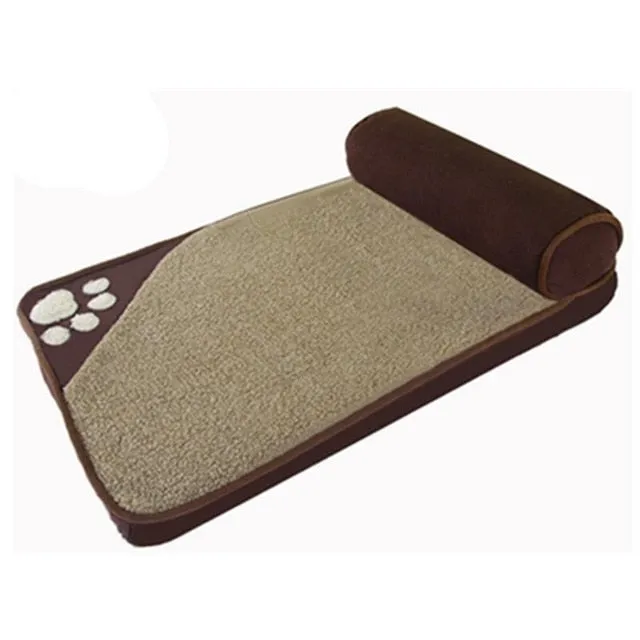 Large Dog Bed Winter Warm Kennel House Pillow Bed Removable Pet Nest