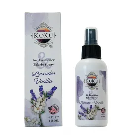 Lavender Vanilla Air Freshener - Room Spray - Odor Eliminator - Deodorizer - Car Air Freshener - Home Spray - Linen Spray - Fabric Refresher - None Toxic - Alcohol Free - Made in USA (4 Oz)