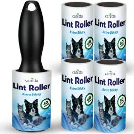 Lint Rollers for Pet Hair Extra Sticky- 4 Roller 240 Sheets Pet Hair Removal Tool, Lint Remover for Clothes