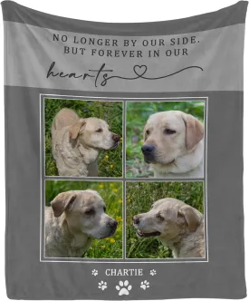 Magimagine Dog Memorial Gifts - Personalized Blanket with Photos & Name Pet for Owners Loss of Gift Remembrance Sympathy Lovers M-remembrance Dog Blanket