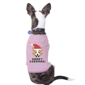 Merry Corgmas Corgi Pets Pink Shirt