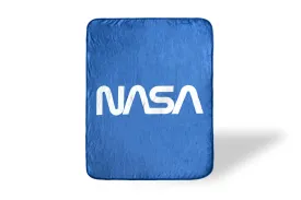 NASA Logo Fleece Soft Throw Blanket | Large NASA Blanket | 60 x 45 Inches
