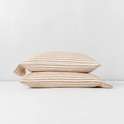 New - Casaluna Pillowcase Lyocell Linen 40x20" Set Envelope End Closure OEKO-TEX