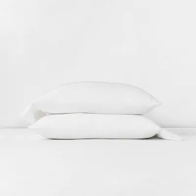 New - Casaluna Pillowcase Lyocell Linen 40x20" Set Envelope End Closure OEKO-TEX