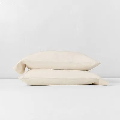 New - Casaluna Pillowcase Lyocell Linen 40x20" Set Envelope End Closure OEKO-TEX