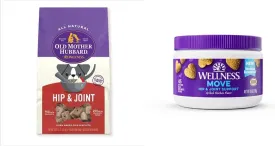 Old Mother Hubbard by Wellness Mother's Solutions Hip & Joint Natural Dog Treats, 20 Ounce Bag   Wellness Hip & Joint Health Supplements for Dogs, Grilled Chicken Flavored Soft Chews, 45 Count