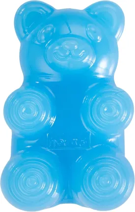 Outward Hound Gummiez Bear 2-in-1 Dog Chew Toy and Treat Stuffer, Blue