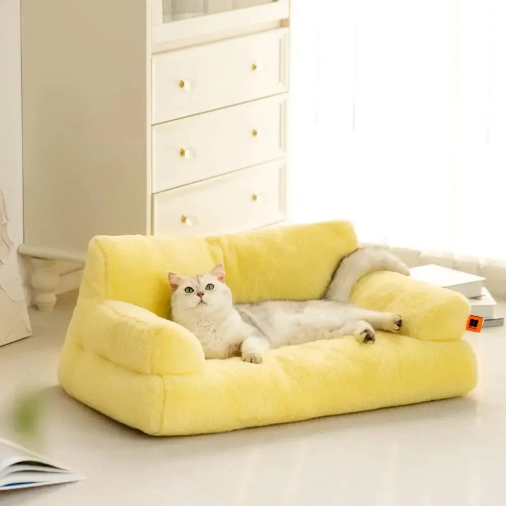 Pat and Pet Emporium | Pet Beds | Plush Medium Pet Sofa Bed